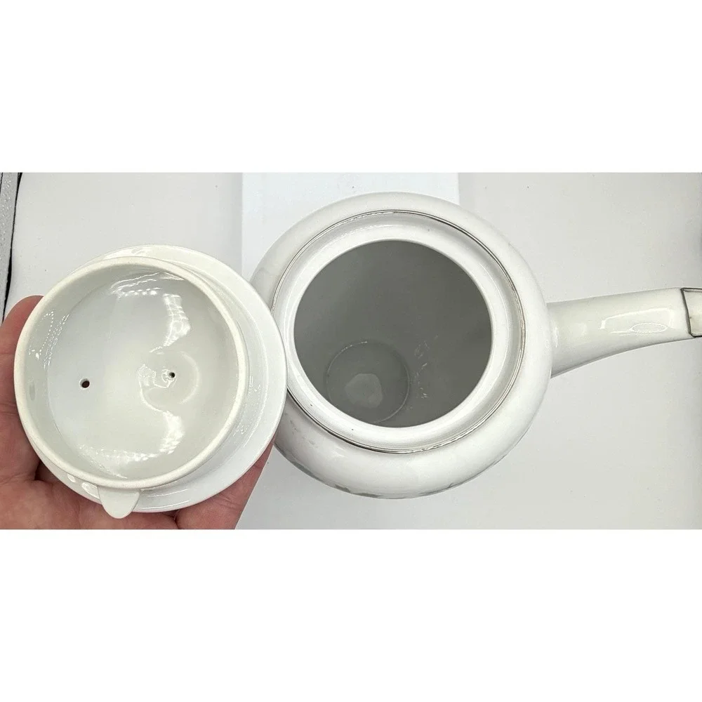 Vintage Fine China Japan 6701 Teapot Creamer & Sugar Bowl Schoenfeld 1967 EUC